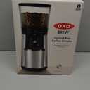 OXO Brew Conical Burr Coffee Grinder - Silver, Stainless Steel Burrs, One-Touch Automatic Smart Grind