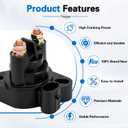 Starter Solenoid Relay for ATV Arctic Cat 400 650 1000 500 550 450 700 Replacement for 0445-058 0445-036