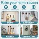 Antimbee 10 Pack Reusable Suction Hooks, Removable Small Suction Cups for Shower, Bathroom, Glass, Door, Windows, Kitchen - Up to 11 lbs on Smooth Surface (Transparent Gray)