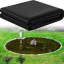 20 x 30 ft Pond Liner 20 Mil Pliable Pond Liners for Outdoor Ponds Fish or KOI Ponds Water Features Fountains Waterfall and Water Gardens, Black