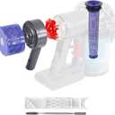 Motor Rear Cover + Pre&Post HEPA Filter Set Compatible with Dyson V6 DC58 DC59 DC62 DC72 DC74 SV03 SV04 SV05 SV06 SV07 SV08 SV09 Vacuum Cleaner Upgrade Filter Replacement Parts (Grey)