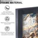 Fxojyvo Engineered Wood 10x14 Picture Frame Set of 3, Black Frame for 10 x 14 Inch Picture Poster Photo, Light Weight 10 by 14 Frame with Wood-grain for Wall - 3 Pack/Black/10 x14