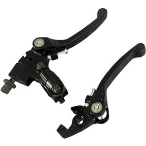 QINGBY Brake Lever Handle Folding Clutch Black 7/8" Handlebar for TaoTao Apollo 110cc 125cc 140cc SSR110 SSR125 DBX18 DBX15 DBX19 RFZ 150cc Thumpstar Xmotos Kawasaki klx Pit Dirt Bike Motorcycle