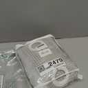 No Hook Shower Curtain and Liner Set,Light Grey Hotel Waffle Shower Curtain with Liner 78" L x 72" W