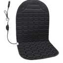 BRIGHTDECK Seat Cushion Winter Potable Seat Cover with Adjustanle Buckle for Full Back and Seat (Black)