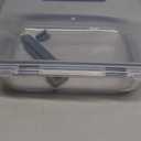 1PC Glass Lunch Can Be Heated In The MicrowaveCompatible For Work With And Student Meal(Rectangle 370ml)