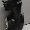 Papinimo Black Resin Jewelry Mannequin Bust Necklace Display Earring Pendant Chain Display Stand Model Holder for Shows Selling Home Decor