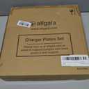 allgala 13-Inch 6-Pack Heavy Quality Plastic Round Charger Plates-Reef Purple-HD80338, Large