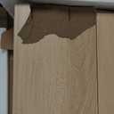 VECELO Wooden Childrens Bookshelf - Kids Book Organizer with 3-Tier Display and 2-Tier Storage Compartments, Easy-to-Access Toddler Bookcase for Playroom, Bedroom, or Nursery - Teak