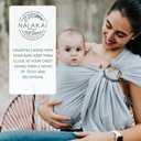 Nalakai Ring Sling Baby Carrier, Soft Linen Baby Sling, Baby Wrap, Comfort, Style, and Giving Back - Carry Your Little One with Love