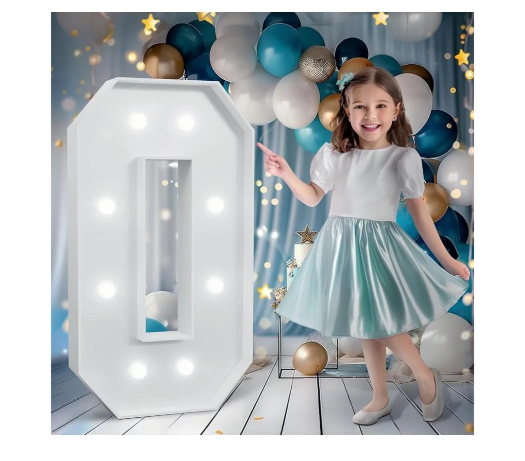 Marquee Letters 3 Feet Tall, Cool White Light Up O, Large Marquee Letter for Birthday Anniversary Graduation Party Decoration, LOVE Letters for Wedding (DIY Kits)