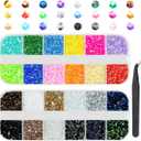 qiipii 24 Color 2mm Small Jelly Resin Rhinestones for Bedazzling Crafting SS6 Tiny Flatback Stones Colorful AB Gems Diamonds Charms for Nails Eyes Face Makeup Tumblers Bottles DIY Crafts Clothes Shoes