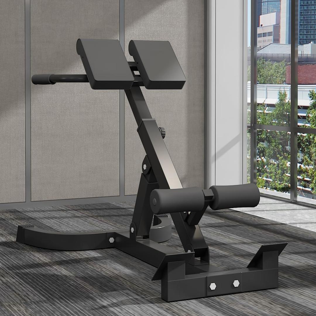 Roman Chair - Adjustable and Foldable Roman Stool, Suitable for Home Gyms, Can Bear 260 Pounds
