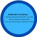 Woodgrip 10 Pack Brass Pool Cover Anchors for Concrete - Universal Fit for Inground Pool Safety Covers - Easy Installation Closing Kit - Safety Covers - Rust Resistant Anchors