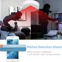 Security Camera Smoke Detector Hidden Camera 1080P WiFi Indoor Cam with Night Vision Motion Detection Real-Time Spy Camera for Home Office Safety