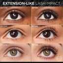 L'Oreal Paris Extensionist Waterproof Mascara, Lengthening, Volumizing, and Curling Formula For a Lash Extension Eye Makeup Look, Waterproof Black