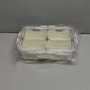 Plastic Divided Serving Tray with Lid and Handle Snack Box Charcuterie Container Portable Snack Platters Organizer for Candy, Fruits, Snacks, Nuts, for Party, Entertaining (White 4 compartments)