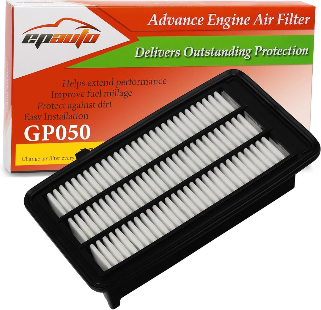 EPAuto GP050 (CA12050) Engine Air Filter, Replacement for Honda Civic 1.5L (20162021), CR-V 1.5L (20172022)  Rigid Panel Filter for Fuel Efficiency and Engine Protection EPAuto GP050 (CA12050) Engine Air Filter, Replacement for Honda Civic 1.5L (20162021), CR-V 1.5L (20172022)  Rigid Panel Filter for Fuel Efficiency and Engine Protection