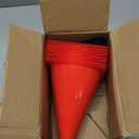PXZBLG 12pcs Soccer Cones, 7" Soccer Cones, Plastic Traffic Cones, Training Cones for Basketball Football Skating Drills Practice (Red)