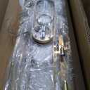 Gold Modern Oval Crystal Chandelier, 24-Lights Luxury Chandeliers Modern 2-Tiers K9 Crystal Chandelier Pendant, Light Fixture G9 Lights for Dining Living Room Entryway Kitchen Dia 30 inch