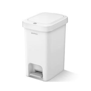 MOPALL 2.7 Gallon Small Bathroom Trash Can with Lid Soft Close, Garbage Can with Press Top Lid & Foot Pedal, Step Trashcan Slim Trash Bin Waste Basket for Toilet, Office, Bedroom, Kitchen, Living Room