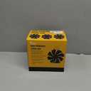 VODA Wood Stove Fan Heat Powered Fireplace Fans Non Electric, Heat Activated Thermal Fan for Wood Burning Stove/Log Burner, Stove Accessories Thermometer