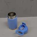 Nuby Thirsty Kids No Spill Flip-It Reflex Stainless Steel Travel Cup or Water Bottle - 10 Oz - 18+ Months - Blue