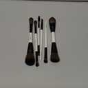 Jessup Makeup Brush Set 6pcs Double Sided Makeup Brushes Foundation Contour Blush Highlight Blending Eyebrow Brush Eyeshadow Brush, Vegan Fiber Make up Brush Bright Cyan T501