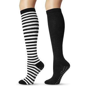 AlisOker 2 Pcs Soft Knee High Long Socks for Women&Men Compression Socks for Pregnancy Travel Sports