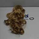REECHO Ponytail Extension, 24" Claw Clip in Ponytail Extensions Long Curly Wavy Ponytail Hair Extension Jaw Clip on Pony Tails Hairpiece for Women - Medium Blonde with Blonde Highlights