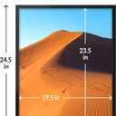 LaVie Home 20x24 Picture Frame for Wall Display, 20x24 Black Picture Frame with HD Plexiglas, 20 x 24 Poster Frame 1 Pack, Display Frame for Vertical or Horizontal, Classic Collection