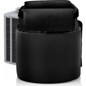 Pangda Air Conditioner Compressor Sound Blanket 12 x 12 x 19 Inches Black Heavy Duty Ac Compressor Sound Blanket for Insulation Noise Reduction and Protection from Rain