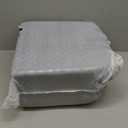 downluxe Indoor Chair Cushions for Dining Chairs, Soft and Comfortable Textured Foam Kitchen Chair Pads with Ties and Non-Slip Backing, 16" x 16" x 2", Black, 4 Pack