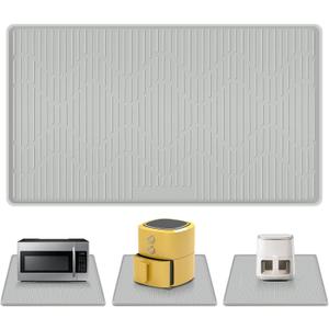 36"x24" Heat Resistant Mat for Countertop Lanstics Silicone Baking Mat Non-Slip Air Fryer Mats Multipurpose Countertop Protector Microwave Mats Fire Resistant Mat Place Mat for Kitchen Counter