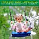 SELEWARE 2 Pcs 85" Hanging Swing Chains, 1000LB Capacity Stainless Steel Hanging Chains with 4 Carabiners, Hanging Chair Hardware for Kids Tree Swings, Hammocks, Punching Bags & Indoor/Outdoor Gym (Black)