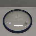 Microwave Glass Cover Splatter Guard Lid with Anti-scald Silicone Handles and Vented Edge for Food Pot Plate Cover 10.5 inch Blue