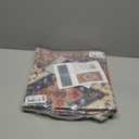 GLN Rugs Vintage Collection - Machine Washable Area Rug, Vintage Washable, Non Slip, Low Pile Rug, Living Room, Bedroom, Bathroom Rug - Easy Clean (2'x3' Red)