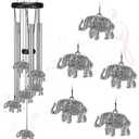 Virekm Windchimes Outdoors Clearance, Mom Wind Chime for Outside Sympathy Wind Chimes for Patio Decoration, Garden Decor. Zen Garden Decor Elephant