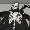 Morph Men's Skeleton Costume, Adult Suit Outfit for Halloween Large