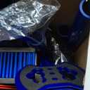 BunnyBoo Family Axe Throwing Game for Backyard Fun | Safe Bristle Target Set with 4 Axes & 4 Darts for Kids & Adults | Lightweight & Portable for Carnival, Camping, Party and Indoor/Outdoor Games (Blue)