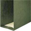 Smead Hanging File Folder with Tab, 1/3-Cut Adjustable Tab, Legal Size, Standard Green, 25 per Box (3-Inch Expansion, Legal)