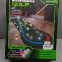 TERRAMUS Upgraded Golf Putting Mat for Kids, 7.8 Ft Putting Green with LED Light up Holes, Glowing Balls, 2 Clubs, Toy Golf Game Set, Golfing Mats Indoor Outdoor, Sport Golf Gift for Kids Teens Family