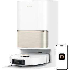 DREAME L50 Ultra Robot Vacuum and Mop White, 19,500Pa Suction, with Auto-Empty and Mop Self-Cleaning, Precise Obstacle Avoidance, HyperStream Detangling DuoBrush