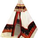 Teepee Tent Play Tents Portable Indoor Outdoor Kids Indian Playhouse for Kids