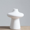 7.8IN Ceramic Vase White
