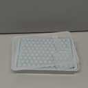 WIBIMEN Mini Ice Cube Trays, 0.55” Tiny Pebble Ice for Iced Coffee & Cocktails, Fast Chill, Easy Twist Release, Stackable with Lid & Storage Bin (2 Pack, Blue)