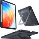 TORRAS for iPad Pro 11 inch Case 2025 M5 & 2024 M4, Ultra Stable Stand, Multiple Adjustable Viewing Angles, Slim Protective Kickstand Cover, Translucent iPad 11 Pro Case with Pencil Holder, Purple