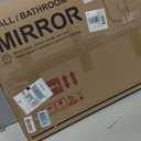 30"x22" Gold Wall Bathroom Mirror, Scalloped Edge Vanity Mirror