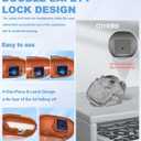 [Upgrade Secure Lock] for Beats Powerbeats Pro 2 2025 Case Cover with Cleaner Kit, AGENTNANO Clear TPU Shockproof Protective Cover with Beats Powerbeats Pro 2 Charging Case with Carabiner-Clear Orange
