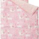 Bunnikins & Clover Toddler Nap Mat with Removable Pillow, Nap Mats for Preschool, Easy Clean Toddler Nap Pad for Kindergarten, Kids Sleeping Bag for Travel Camping (Alpaca)